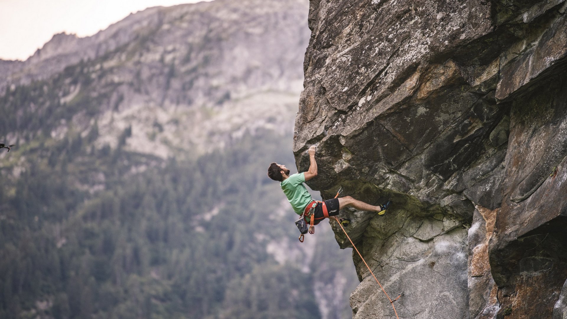 Climbing in Zillertal in summer